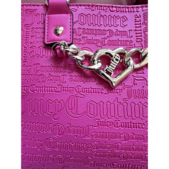 NIB Juicy Couture Pink 2-Piece Handbag Gift Set Mix & Match Tote Crossbody - Picture 4 of 9